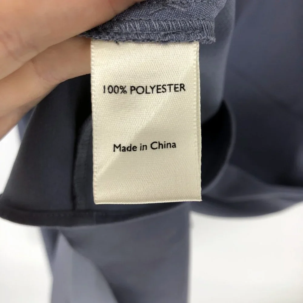 Loralette Dusty Blue Fit and Flare Surplice Dress - Picture 5 of 7